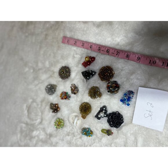 Jewelry ring lot- multicolored beaded ring lot - Picture 3 of 3